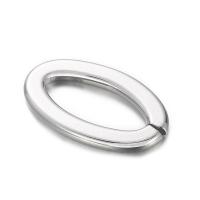 Нержавеющая сталь Открытое кольцо, Нержавеющая сталь 304, Овальная форма, DIY & отверстие, оригинальный цвет, 10mm, продается PC