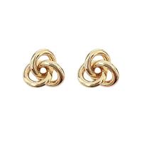 Zinc Alloy Stud Earring gold color plated fashion jewelry & for woman nickel lead & cadmium free 12mm Sold By PC