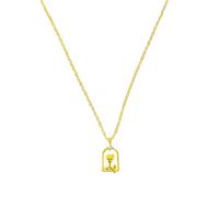 Zinklegierung Schmuck Halskette, mit Verlängerungskettchen von 5CM, goldfarben plattiert, Modeschmuck & für Frau, frei von Nickel, Blei & Kadmium, Länge:ca. 40 cm, verkauft von PC