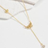 Zinc Alloy Jewelry Necklace with 5CM extender chain gold color plated fashion jewelry & for woman nickel lead & cadmium free Length Approx 37 cm Sold By PC