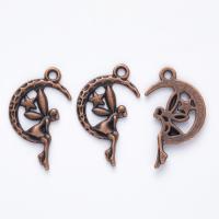Character Zinc Alloy Pendants Angel plated DIY nickel lead & cadmium free Sold By Bag