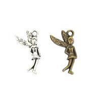 Character Zinc Alloy Pendants Angel plated DIY nickel lead & cadmium free Sold By Bag