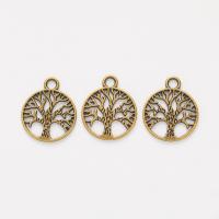 Zinc Alloy Flat Round Pendants plated DIY nickel lead & cadmium free Sold By Bag