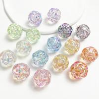 Plated Acrylic Beads, Round, DIY, more colors for choice, 18mm, 10PCs/Bag, Sold By Bag