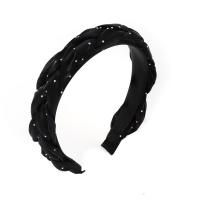 Hair Bands Cloth handmade fashion jewelry & for woman black Sold By PC