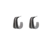 Acryl Schmuck Ohrring, poliert, Modeschmuck & für Frau, schwarz, 23x22mm, verkauft von Paar