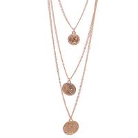 Multi Layer Necklace Zinc Alloy plated three layers & fashion jewelry & for woman Length 64 cm Sold By PC