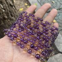 Natural Quartz Jewelry Beads, Ametrine, Round, polished, DIY & different size for choice, mixed colors, Sold Per Approx 39 cm Strand