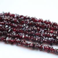 Naturelles perles grenats, grenat, pepite, poli, DIY, rouge grenat, 3-5mm, Vendu par Environ 76 cm brin