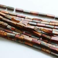 Mixed Gemstone Beads, Picasso Jasper, polished, Different Shape for Choice & DIY, mixed colors, 4x13mm, Approx 29PCs/Strand, Sold By Strand