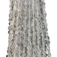 Perles de Quartz clair naturel, pepite, poli, DIY, transparent, 5x9mm, Environ 55PC/brin, Vendu par brin