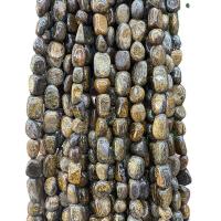 Perles de bois en pierre , pierre de grain, pepite, poli, DIY, couleurs mélangées, 5x9mm, Environ 55PC/brin, Vendu par brin