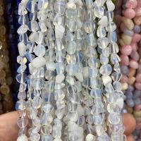 Opal Perlen, Klumpen, poliert, DIY, weiß, 5x9mm, ca. 55PCs/Strang, verkauft von Strang