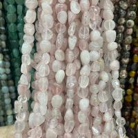 Natürliche Rosenquarz Perlen, Klumpen, poliert, DIY, helles Rosa, 5x9mm, ca. 55PCs/Strang, verkauft von Strang