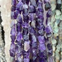 Natürliche Amethyst Perlen, Klumpen, poliert, DIY, violett, 8x10mm, ca. 40PCs/Strang, verkauft von Strang