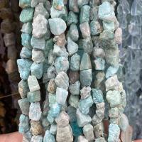 Amazonit Beads, Nuggets, poleret, du kan DIY, lyseblå, 8x10mm, Ca. 40pc'er/Strand, Solgt af Strand