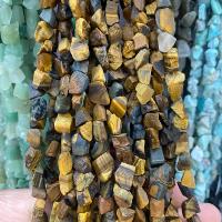 Natural Tiger Eye Beads Nuggets polished DIY mixed colors Approx Sold By Strand