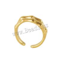 Палец кольцо из нержавеющей стали, Нержавеющая сталь 304, 18K позолоченный, ювелирные изделия моды & Женский, Золотой, 21mm, продается PC