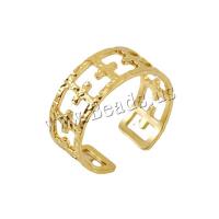Titanium Steel Finger Ring Vacuum Ion Plating fashion jewelry & for woman 8.30mm Sold By PC
