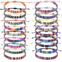 Mode créer Bracelets cordon de cire, tissu, avec corde de cire, style folk & unisexe & réglable, plus de couleurs à choisir, 7.50mm, Longueur:Environ 16-26 cm, Vendu par PC