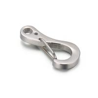 Stainless Steel Key Clasp, 304 Stainless Steel, DIY, original color, 21x10mm, Sold By PC