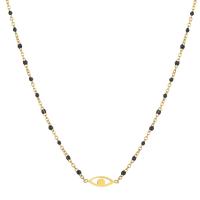 Edelstahl Schmuck Halskette, 304 Edelstahl, mit Verlängerungskettchen von 5cm, Unterschiedliche Form zur Auswahl & Bohemian-Stil & für Frau & Emaille, keine, Länge ca. 45 cm, verkauft von PC