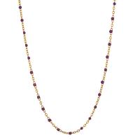 Edelstahl Schmuck Halskette, 304 Edelstahl, mit Verlängerungskettchen von 5cm, Bohemian-Stil & für Frau & Emaille, keine, Länge:ca. 45 cm, verkauft von PC