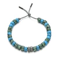 Fashion Turquoise Bracelets Flat Round Bohemian style & adjustable & for woman Length Approx 20 cm Sold By PC