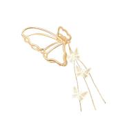 Hair Claw Clips, Tibetan Style, Butterfly, gold color plated, fashion jewelry & for woman, nickel, lead & cadmium free, 50x190mm, Sold By PC