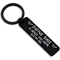 Stainless Steel Key Clasp 304 Stainless Steel Unisex & with letter pattern black Sold By PC