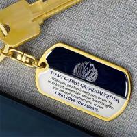 304 Stainless Steel Key Clasp Vacuum Ion Plating Unisex & with letter pattern & epoxy gel Sold By PC