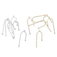 Brass Earring Drop Component high quality plated fashion jewelry & DIY Sold By Bag