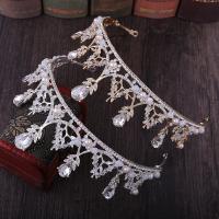 Bridal Tiaras, Tibetan Style, with Crystal, handmade, fashion jewelry & for woman & with rhinestone, more colors for choice, nickel, lead & cadmium free, Inner Diameter:Approx 150mm, Sold By PC