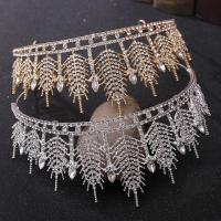 Bridal Tiaras, Tibetan Style, with Crystal, fashion jewelry & for woman & with rhinestone, more colors for choice, nickel, lead & cadmium free, Inner Diameter:Approx 150mm, Sold By PC