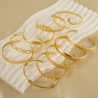 Stainless Steel Jewelry Bracelet 304 Stainless Steel 18K gold plated fashion jewelry & for woman golden Sold By PC