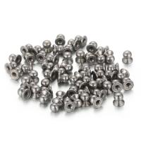 Stainless Steel End Caps, 304 Stainless Steel, DIY, original color, 8x8mm, Approx 1000PCs/Bag, Sold By Bag