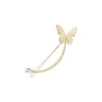 Hair Slide Zinc Alloy Butterfly plated fashion jewelry & for woman & with rhinestone nickel lead & cadmium free Sold By PC