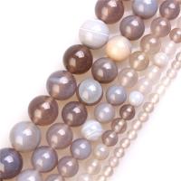 Perles bijoux en pierres gemmes, Pierre naturelle, bijoux de mode & DIY & normes différentes pour le choix, gris, protéger l'environnement, sans nickel, plomb et cadmium, Vendu par brin