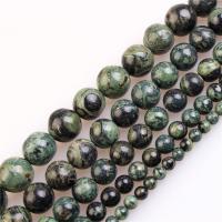 Koraliki z kameniem szlachetnym, Kamień Zielonego Oka, biżuteria moda & DIY & różnej wielkości do wyboru, zielony, bez zawartości niklu, ołowiu i kadmu, sprzedawane na około 38 cm Strand