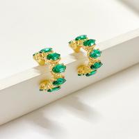 Zinc Alloy Stud Earring gold color plated fashion jewelry & for woman mixed colors nickel lead & cadmium free 17mm Sold By Pair