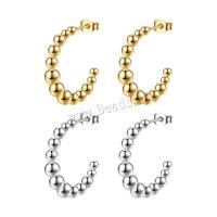 Stainless Steel Stud Earrings 304 Stainless Steel plated fashion jewelry & for woman Sold By Pair