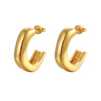 Edelstahl Ohrringe, 304 Edelstahl, plattiert, Modeschmuck & für Frau, keine, 21x5x23mm, verkauft von Paar