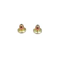 925 Sterling Silver Ear Nut Component, plated, DIY, more colors for choice, 6mm, Sold By Pair