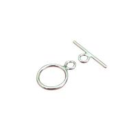 925 Sterling Silver Toggle Clasp DIY silver color Sold By Set