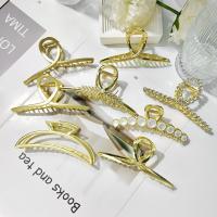 Hair Claw Clips, Tibetan Style, gold color plated, different styles for choice & for woman, nickel, lead & cadmium free, 110x45mm, Sold By PC