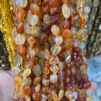 Natural Red Agate Beads Nuggets polished DIY mixed colors Approx Sold By Strand