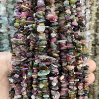 Perles bijoux en pierres gemmes, tourmaline, pepite, poli, DIY, couleurs mélangées, 5x8mm, Environ 210PC/brin, Vendu par brin
