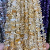 Perles Citrine naturelles, perles de citrine, pepite, poli, DIY, Jaune, 5x8mm, Vendu par Environ 80 cm brin