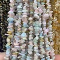 Perles bijoux en pierres gemmes, morganite, pepite, poli, DIY, couleurs mélangées, 5x8mm, Vendu par Environ 80 cm brin