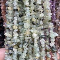 Perles de pierres précieuses mixtes, Prehnite nature, pepite, poli, DIY, couleurs mélangées, 5x8mm, Vendu par Environ 80 cm brin